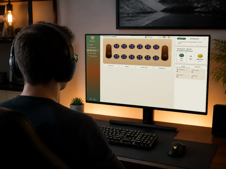 Leave, reconnect, and close-room states for online oware